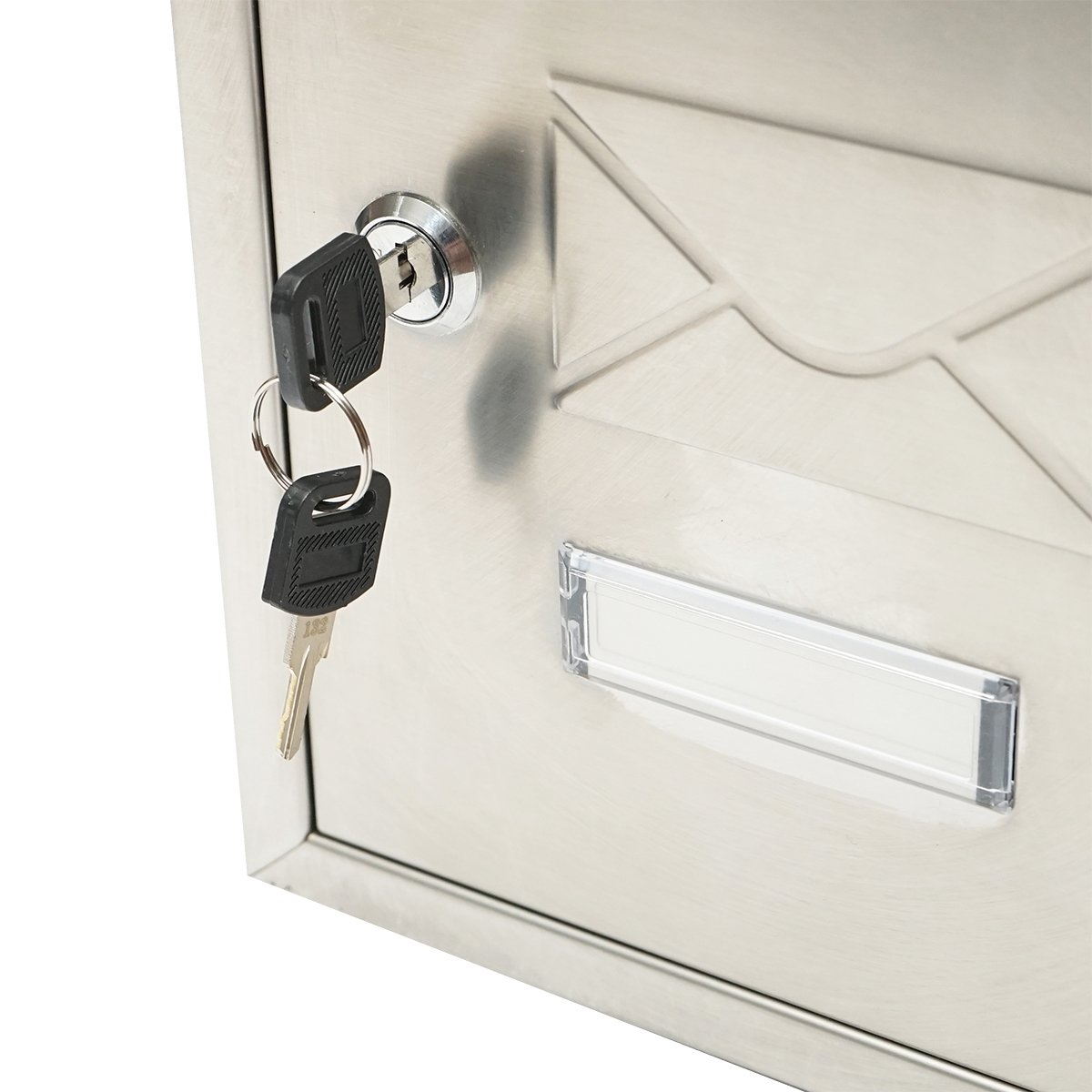Cutie postala inox 320X230X90mm cu 2 chei si accesorii de prindere